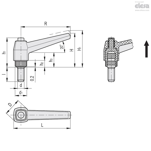 Stainless Steel Threaded Stud, MRX.80-SST-p-M12x30